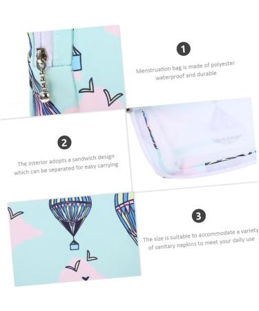 Buy Gleavi Holder - 2-Piece Napkin & Lipstick Storage for Teenage Girls | Period Pouch Tampon Strap Wallet - Stylish & Functional | 13x13x2cm - Buy Online on GoSupps.com
