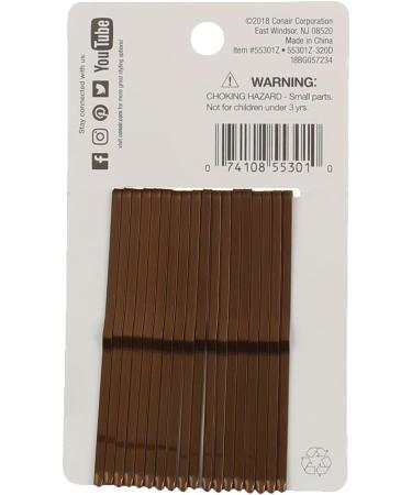 Conair Brown Roller Pins 6.1 Oz - Secure and Style Your Hair Effortlessly - Buy Online on GoSupps.com