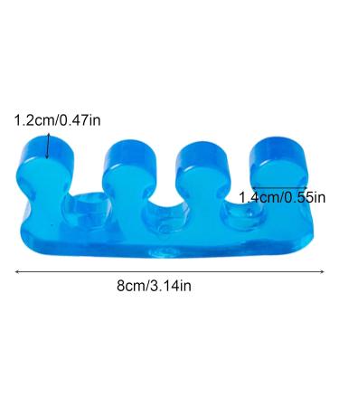 Eupsiiu 7-Piece Washable Toe Separator Set for Perfect Nail Polish Application - Ideal for Men & Women (Blue & White) - Buy Online on GoSupps.com