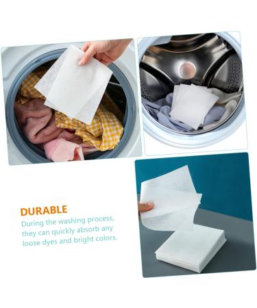 FRCOLOR 72pcs Anti-cross-dyeing Absorbing Film Clothes Washing Supply Dye Paper Washing Color Anti- Dyeing Washing Paper Laundry Cloth Laundry Supplies Concentrate Absorbent Paper White - Buy Online on GoSupps.com