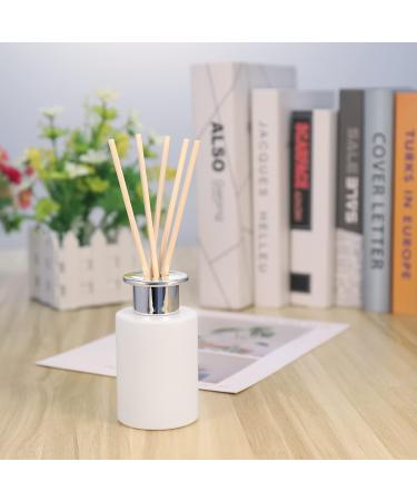 Hejo 100ml White Glass Diffuser Bottles - 4 Pack with Silver Caps & 100 Rattan Sticks for DIY Room Fragrance - Perfect for Home D cor & Gifts - Buy Online on GoSupps.com