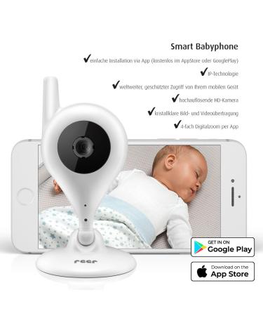 REER Video BabyCam IP Camera - Simple Setup Wireless Control via Free App - 1 Pack - Buy Online on GoSupps.com