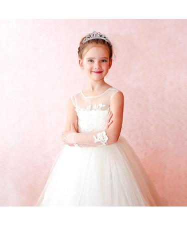 Hicarer 6-Piece Girls Rhinestone Crown Tiara Set for Wedding, Birthday, and Party - Colorful Crystal Princess Headband for Little Girls - Buy Online on GoSupps.com