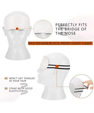 25-Piece White Eye Sleep Sublimation Coverings Set with 8 Fabric Markers - DIY Color Your Own Eye Mask for Sleeping, Travel, and Parties - Buy Online on GoSupps.com