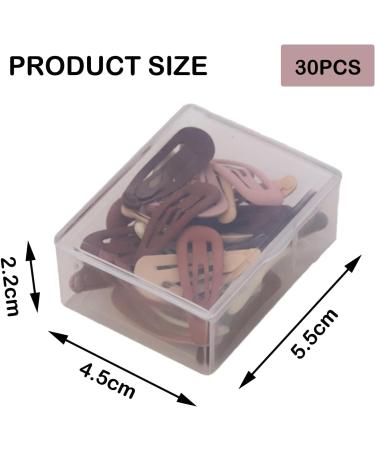 30Piece Snap Hair Clips Hair Snap Clips Small Clips for Hair Girls Hair Clips Hair Clips for Fine Hair Colored Hair Clip Female Hair Accessories for Girls School Suitable for Daily Wear By Women - Buy Online on GoSupps.com