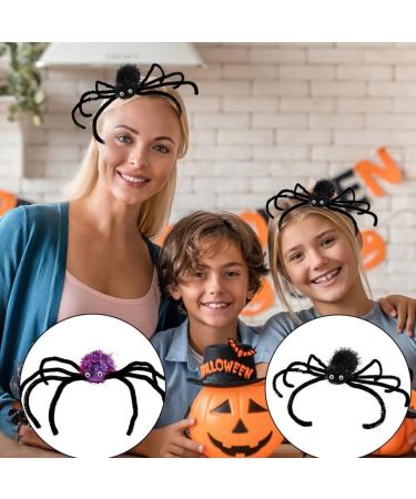 hgnxa Spooky Spiders Hairclip for Halloween Party Women Cosplay Gothics Hairpin Dark Series Kids Hair Accessories Room Decors Purple - Buy Online on GoSupps.com