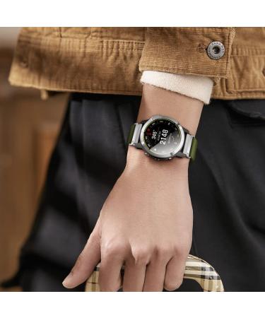 CUZOW 26mm Nylon Watch Band Replacement for Garmin Fenix 5X/5X Plus, Fenix 6X/6X Pro, Fenix 7X, Fenix 3/3 HR, and Descent - Army Green M - Buy Online on GoSupps.com