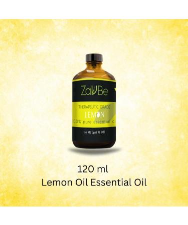 MABUA Lemon Oil (Citrus Limonum) 100% Pure Natural Therapeutic Grade 120 mL (4 oz) - Buy Online on GoSupps.com