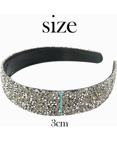 1 Diamond Headband and 2 Large Intestine Hair Ties Wide-Brimmed Thick Hair Clips Mesh Hair Ties High Elastic Hair Rope Accessories Suitable for Parties Gatherings Birthdays and Holiday Gifts - Buy Online on GoSupps.com