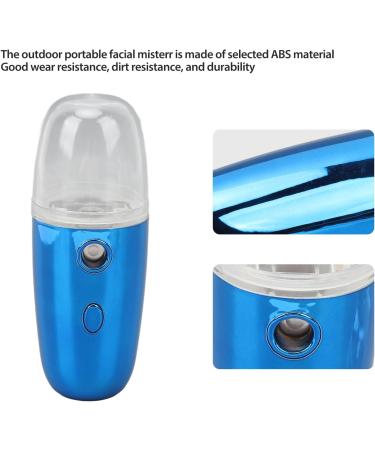 Portable Face Nano Mist Sprayer Portable Face Cool Nano Mist Sprayer with 30ML Large Capacity Water Tank for Face Hydrating (Blue) - Buy Online on GoSupps.com