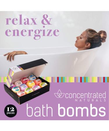 Chic Luxury Bath Bomb Set - 12 Scented Fizzy Spa Balls for Relaxation & Energy | Moisturizing Shea Butter | Pretty Pastel Variety Pack - Buy Online on GoSupps.com