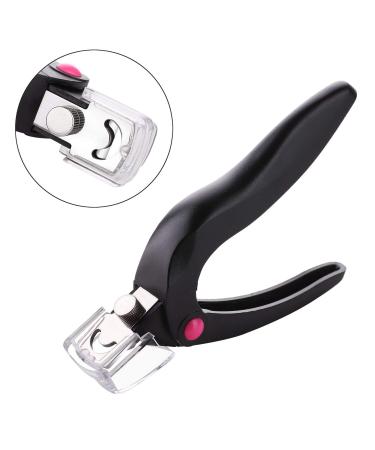 ENERRGECKO Nail Clippers Professional Uv Gel False Nails Tips Cutter Fake Nail Clippers Cutter Trimmer Stainless Steel Manicure(Black)