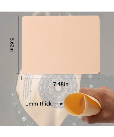 Autdor 10Pcs Blank Tattoo Practice Skin - Double Sided Fake Skin for Tattooing and Microblading - 7.4x5.6 inches - Ideal for Tattoo Artists - 10 Count - Buy Online on GoSupps.com