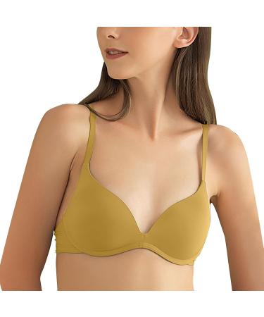 IHEHUA Women's Strapless Seamless Bra - Light Thin Plus Size Yellow XL with Beautiful Back - Buy Online on GoSupps.com