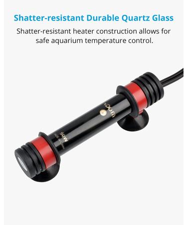 NICREW 50W Preset Aquarium Heater | Submersible Fish Tank Heater with Electronic Thermostat | UL Listed - Buy Online on GoSupps.com