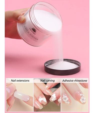120g Clear Acrylic Powder by EBANKU - Professional Large Capacity Nail Extension Powder for Long-Lasting Nail Art - No Lamp Needed - Buy Online on GoSupps.com