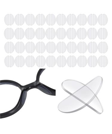 Landrain 40 pairs of silicone nose pads for glasses self-adhesive anti-slip glasses pads glasses accessories nose pad