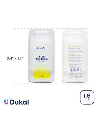 Dukal Dawn Mist Stick Deodorant Fresh Scent 1.6 oz. Clear (Box of 144) - Buy Online on GoSupps.com