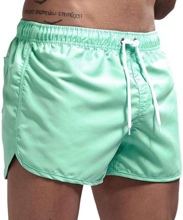 Mens Premium Cotton Canvas Cargo Shorts - Mint Green, X-Large | Work & Casual Summer Shorts - Buy Online on GoSupps.com