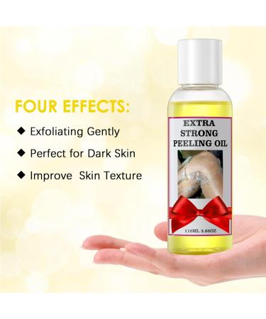 Peeling Oil Yellow Peeling Oil for Dark Skin Peeling Oil Extra Strength Yellow Peeling Oil Extra Strong Skin Peeling Strong Peeling Oil Peeling Solution Body Peeling Oil 110ML/3.66 OZ 110 ml (Pack of 1) Yellow - Buy Online on GoSupps.com