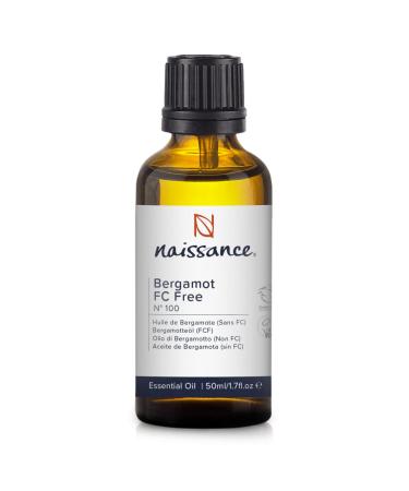 Naissance Bergamot (FC Free) Essential Oil (no. 100) 50ml - Pure Natural Cruelty Free Vegan and Undiluted - to for Aromatherapy & Diffusers