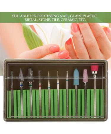 Nail Drill Bit Set with Materials with Perfect Effect Nail Drill Bits for Beauty Salon Shop Manicure Shop (ZeoopTmXHMMXES-11) - Buy Online on GoSupps.com
