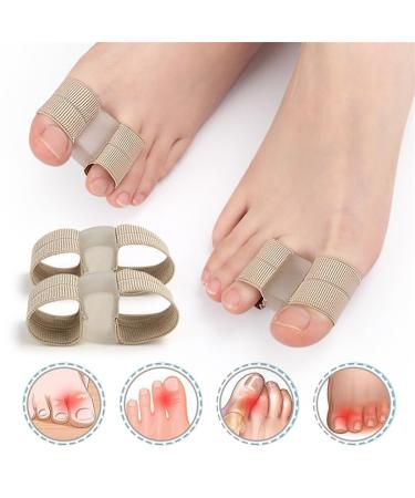 4P Gel Bunion Correctors | Toe Spacing Separators & Orthotics for Men & Women | Bunion Pain Relief | Unisex | Beige | International Shipping Available - Buy Online on GoSupps.com