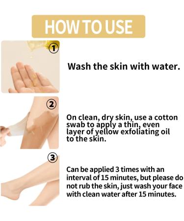 Safe Yellow Peeling Oil Whitening Peeling Yellow Peeling Oil Exfoliating Body Oil Yellow Peeling Oil Extra Strong Whitening Body Exfoliating Oil - Buy Online on GoSupps.com