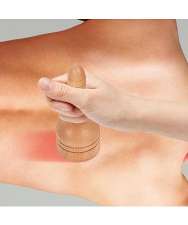 Minkissy Handheld Wooden Cup Massage Tool - Maderotherapy & Lymphatic Drainage Device | Body Shaping | 18x7.5cm - Buy Online on GoSupps.com