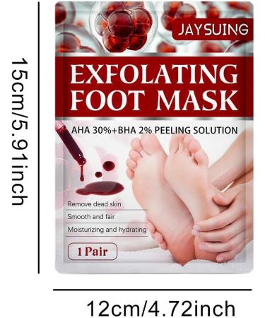 Bexdug Foot Peeling Mask - Exfoliating Peeling Socks for Soft Smooth Feet | Moisturizing Treatment & Dead Skin Remover | Heel Repair | 1 Piece - Buy Online on GoSupps.com
