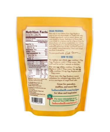 Bob's Red Mill Egg Replacer â€“ 12 oz (340g) | Vegan, Gluten-Free Baking - Buy Online on GoSupps.com