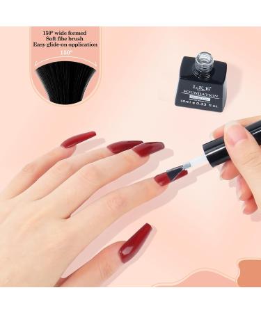 LKE Gel Nail Polish Kit with 72W UV Lamp | 6 Classic Red Colors | Glossy & Matte Top/Base Coat | Manicure DIY Set for Women - Buy Online on GoSupps.com