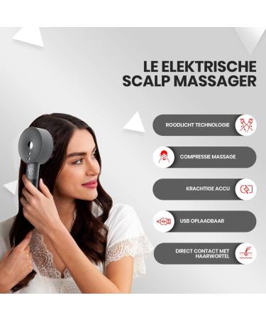 LE Scalp Massager + Scalp Massager + Light Therapy Red + Light Therapy + Light Therapy + Red Light Therapy + Electric + Hair Oil Applica - Buy Online on GoSupps.com