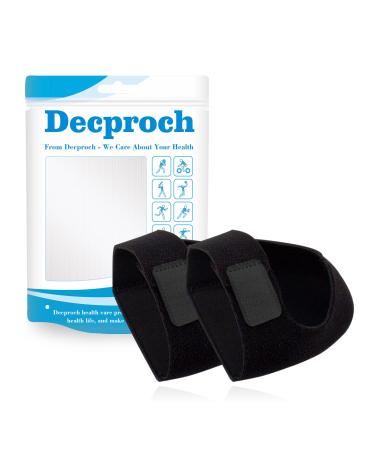 Heel Protectors Heel Cups for Heel Pain Heel Cushion Support for Plantar Fasciitis Achilles Tendonitis Bone Spurs | Gel Heel Pads for Women & Men | 1 Pair Black