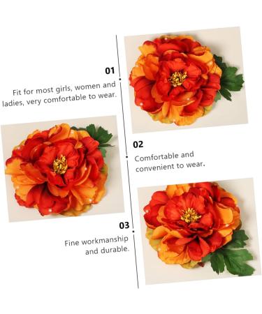 FRCOLOR wedding Girls flower hairpin flower wreath accessories wedding hair clip Beach flower hair clip flower brooches for women Hibiscus the flowers silk flower hula dance - Buy Online on GoSupps.com
