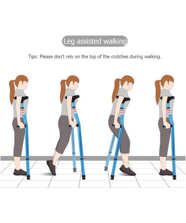 Adjustable Folding Metal Walking Cane Elbow Crutches Ergonomic Underarm Fracture Height Anti-Slip Disabled Stick Arm Single-Turn Thickened Hard Aluminum Alloy Increased Anti-Slip Innovate - Buy Online on GoSupps.com