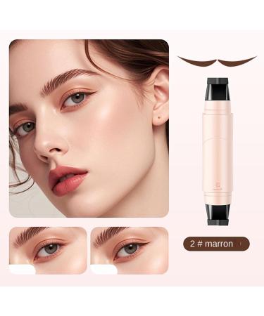 Eyeliner Stamp Tampon Eyeliner Double T te Pochoir Pliable Pour Les Yeux Et Anti-T ches Stylo Tampon Eyeliners Ail Eye Liner Longue Dur e Avec Poin on For Parties Travel Workdays Weddings Brun - Buy Online on GoSupps.com