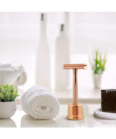 Bambaw Rose Gold Safety Razor Stand | Razor Holder Shave Stand | Shaver Holder Stand fits only Metal Safety Razors | Double Edge Razor Stand | Razor Stand Holder | Shaving Stand - Buy Online on GoSupps.com