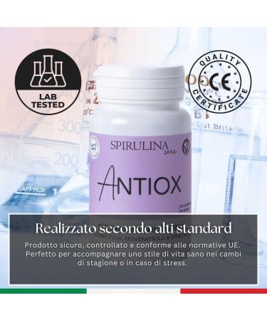 Grape Seeds (OPC) and Resveratrol - Antioxidant for Skin and Microcirculation with Spirulina Green Tea Vitamin E and Selenium - 60 Tablets to 800mg - Buy Online on GoSupps.com