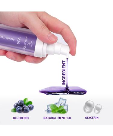 Nolipem Purple Toothpaste for Teeth Whitening | Effective Stain Removal & Teeth Brightening - Buy Online on GoSupps.com