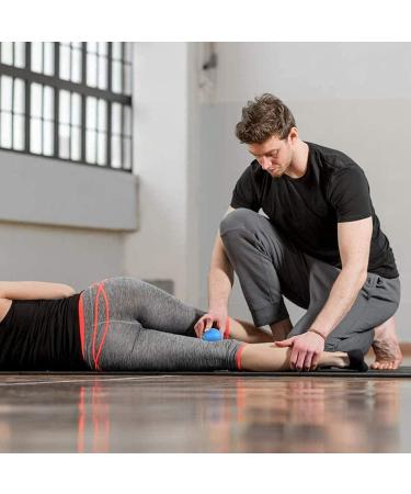 WOVTE Silicone Massage Lacrosse Ball for Deep Tissue Relief - Blue - Buy Online on GoSupps.com