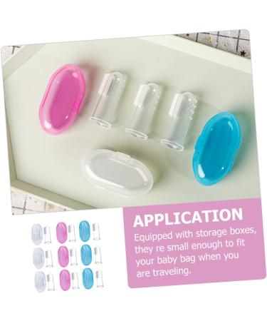 Minkissy 9-Piece Toddler Toothbrush Set | Infant Finger Toothbrush & Mouth Massage Device for Kids - International Shipping Available - Buy Online on GoSupps.com