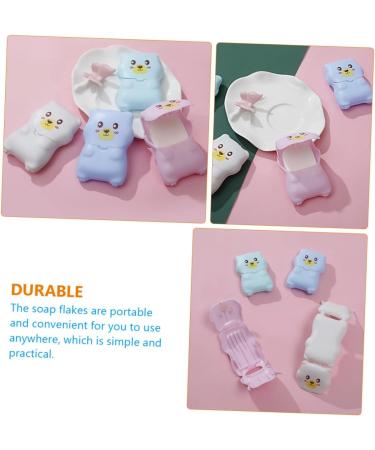 FRCOLOR 18 Sets Travel Soap Flakes Cleaning Soap Paper Soap for Outdoor Portable Soap Paper Hand Soap Paper Mini Hand Lotion Soap Paper Flakes Travel Hand Disposable Pp Small Soap Flakes - Buy Online on GoSupps.com