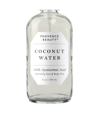 Provence Beauty | Face & Body Mist Spray - Hydrating Coconut Water With Moisturizing Hyaluronic Acid | Instant Cooling, Conditoning, Hydrating | 8 FL OZ