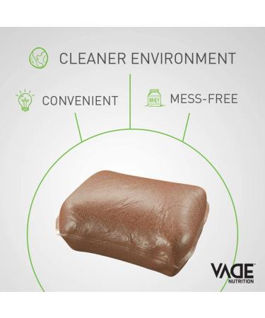 Vade Nutrition Dissolvable Protein Packs | Chocolate Milkshake Whey Isolate Protein Powder - On-The-Go, Low Carb, Low Calorie, Lactose Free, Gluten Free, Lean Formula - 30 Servings 1.7 Pound (Pack of 1) - Buy Online on GoSupps.com