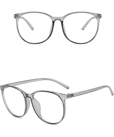 Kids' Blue Light Filter Glasses | Prescription-Free Gaming & Computer Glasses | Oval Gray Design - Buy Online on GoSupps.com