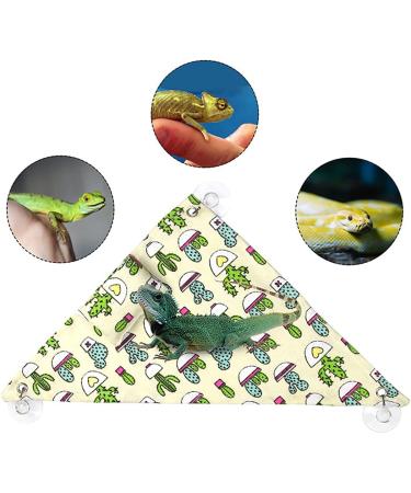 Vinnykud Reptile Hammock with Pillow | Habitat Decor for Lizards & Snakes | 33x33x48cm Beige - Buy Online on GoSupps.com