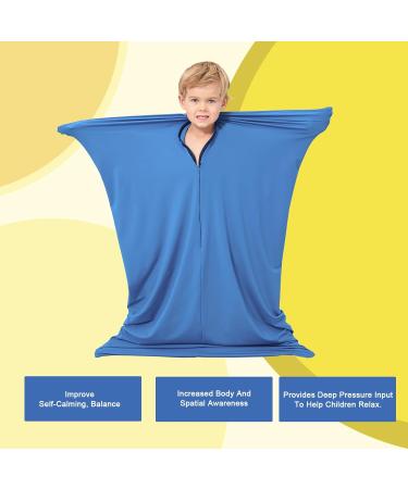 Sensory Sock (Small 40'' 27'') - Special Supplies Full Body Wrap for Stress Relief - Self-Calming Blue Sock for Sensory Needs - Buy Online on GoSupps.com