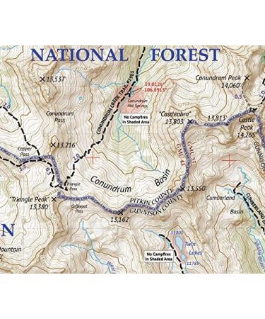 Maroon Bells-Snowmass Wilderness Topographic Hiking Map - Colorado Trail Maps (2018) - Buy Online on GoSupps.com