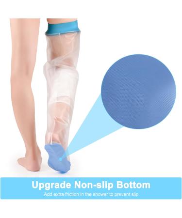 Adult Waterproof Leg Cast Protector | Non-slip Shower Cover for Broken Thighs, Knees, and Feet | Reusable Leg Cast Bag for Bandage/Plaster | Keep Cast Dry - Large Size - Buy Online on GoSupps.com